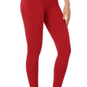 Women's High-Waist 7/8 Compression Leggings with High-Positioned Pockets, New